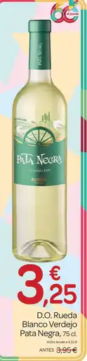 Supermercados El Jamón PATA NEGRA D.O. Rueda Blanco Verdejo oferta