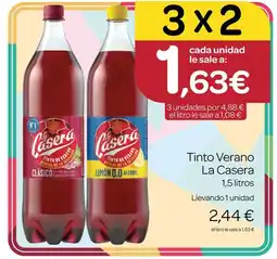 Supermercados El Jamón LA CASERA Tinto Verano oferta