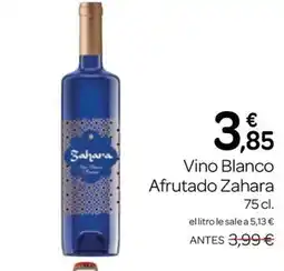 Supermercados El Jamón ZAHARA Vino Blanco Afrutado oferta
