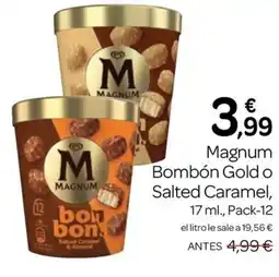 Supermercados El Jamón MAGNUM Bombón Gold o Salted Caramel oferta