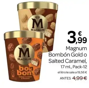Supermercados El Jamón MAGNUM Bombón Gold o Salted Caramel oferta