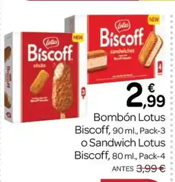 Supermercados El Jamón LOTUS BISCOFF Bombón o Sandwich oferta