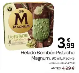 Supermercados El Jamón MAGNUM Helado Bombón Pistacho oferta
