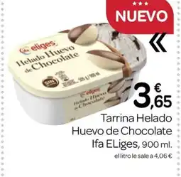Supermercados El Jamón IFA ELIGES Tarrina Helado Huevo de Chocolate oferta