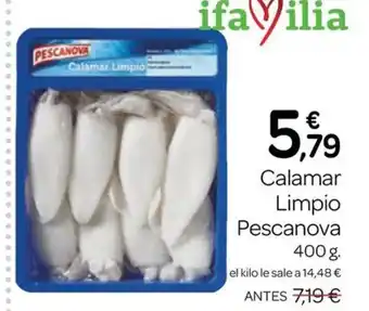 Supermercados El Jamón PESCANOVA Calamar Limpio oferta