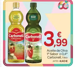 Supermercados El Jamón CARBONELL Aceite de Oliva 1° Sabor o 0,4° oferta