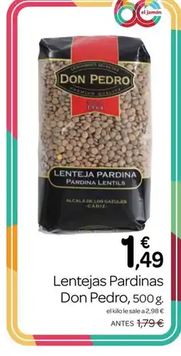 Supermercados El Jamón DON PEDRO Lentejas Pardinas oferta