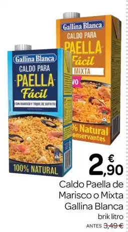 Supermercados El Jamón GALLINA BLANCA Caldo Paella de Marisco o Mixta oferta