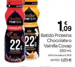 Supermercados El Jamón COVAP Batido Proteina Chocolate o Vainilla oferta