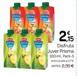 Supermercados El Jamón JUVER DIsfruta Prisma oferta