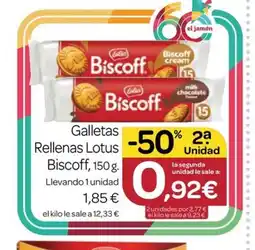Supermercados El Jamón LOSTUS BISCOFF Galletas Rellenas oferta
