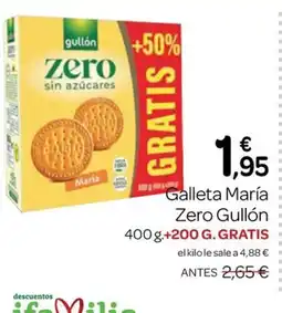 Supermercados El Jamón GULLÓN Galleta María oferta