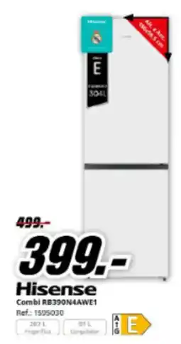 MediaMarkt HISENSE Combi RB390N4AWE1 oferta
