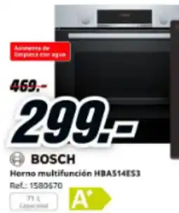 MediaMarkt BOSCH Horno multifunción HBAS14ES3 oferta
