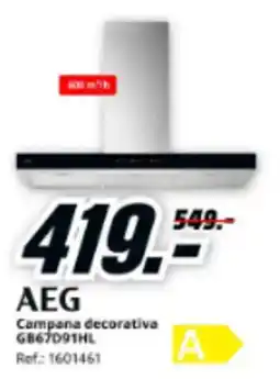 MediaMarkt AEG Campana decorativa G867091HL oferta