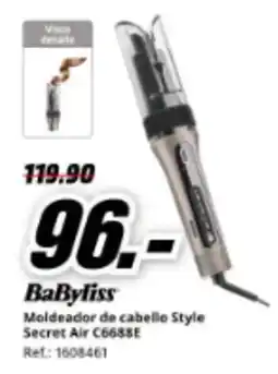 MediaMarkt BABYLISS Moldeador de cabello Style Secret Air C6688E oferta