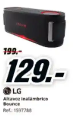 MediaMarkt LG Altavoz inalámbrico Bounce oferta