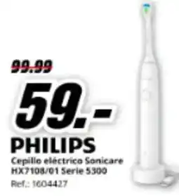 MediaMarkt PHILIPS Cepillo eléctrico Sonicare HX7108/01 Serie 5300 Ref.: 1604427 oferta