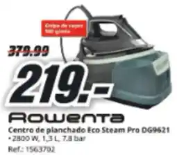 MediaMarkt ROWENTA Centro de planchado Eco Steam Pro DG9621 oferta