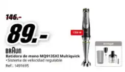MediaMarkt BRAUN Batidora de mano MQ9135XI Multiquick oferta
