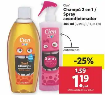 Lidl Champú infantil cien oferta