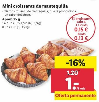 Lidl Mini croissant oferta