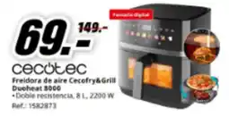 MediaMarkt CECOTEC Freidora de aire Cecofry&Grill Ducheat 8000 oferta