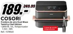 MediaMarkt COSORI Freidora de aire Dual Blaze TwinFry Chef Edition oferta