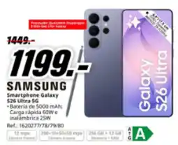 MediaMarkt SAMSUNG Smartphone Galaxy $26 Ultra 5G oferta
