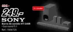 MediaMarkt SONY Barra de sonido HT-540R oferta