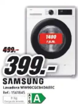 MediaMarkt SAMSUNG Lavadora WW90CGC04DAEEC oferta
