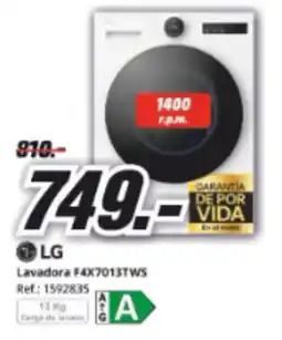 MediaMarkt LG Lavadora F4X7013TWS oferta