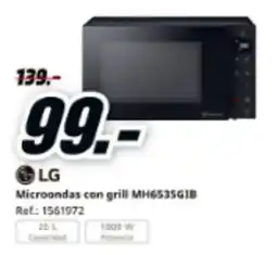 MediaMarkt LG Microondas con grill MH6535GIB oferta