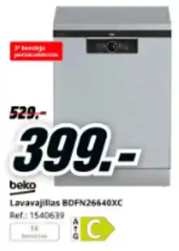 MediaMarkt BEKO Lavavajillas BDFN26640XC oferta