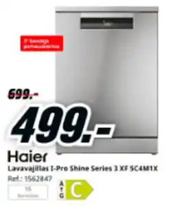 MediaMarkt HAIER Lavavajillas I-Pro Shine Series 3 XF 5C4M1X oferta