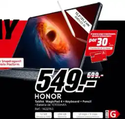 MediaMarkt HONOR Tablet MagicPad 4+ Keyboard Pencil oferta