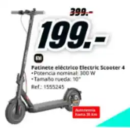 MediaMarkt Patinete eléctrico Electric Scooter 4 oferta