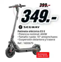 MediaMarkt SEGWAY Patinete eléctrico E3 E oferta
