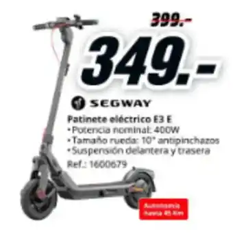 SEGWAY Patinete eléctrico E3 E