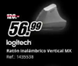 MediaMarkt LOGITECH Ratón inalámbrico Vertical MX oferta