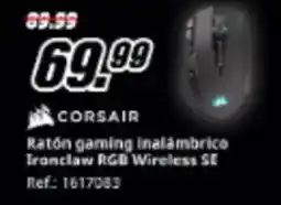 MediaMarkt CORSAIR Ratón gaming inalámbrico Ironclaw RGB Wireless SE oferta