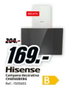 MediaMarkt HISENSE Campana decorativa CH6INGBXBG oferta