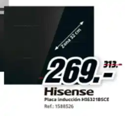 MediaMarkt HISENSE Placa inducción H16321BSCE oferta