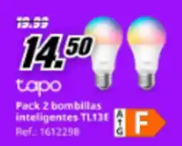 MediaMarkt TAPO Pack 2 bombillas inteligentes TL13 oferta