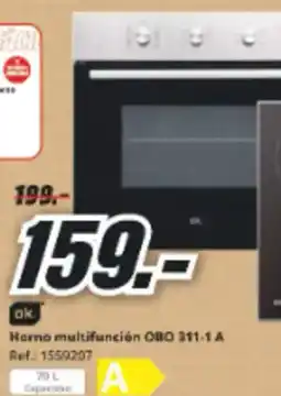 MediaMarkt OK Horno multifunción OBO 311-1 A oferta