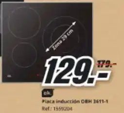 MediaMarkt OK Placa inducción OBH 3611-1 oferta