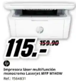 MediaMarkt Impresora láser multifunción monocromo Laserjet MFP M140W oferta