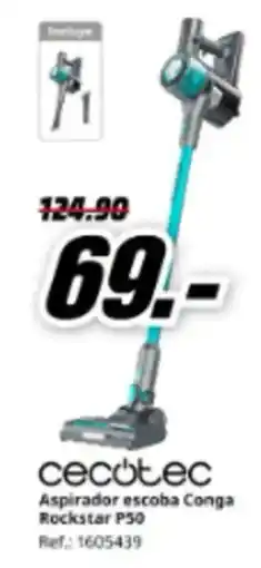 MediaMarkt CECOTEC Aspirador escoba Conga Rockstar P50 oferta