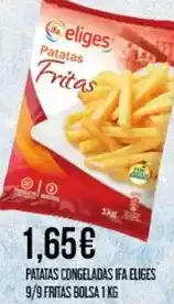 Claudio IFA ELIGES Patatas congeladas 9/9 fritas oferta