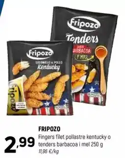Coviran Fripozo - fingers filet pollastre kentucky o tenders barbacoa i mel oferta